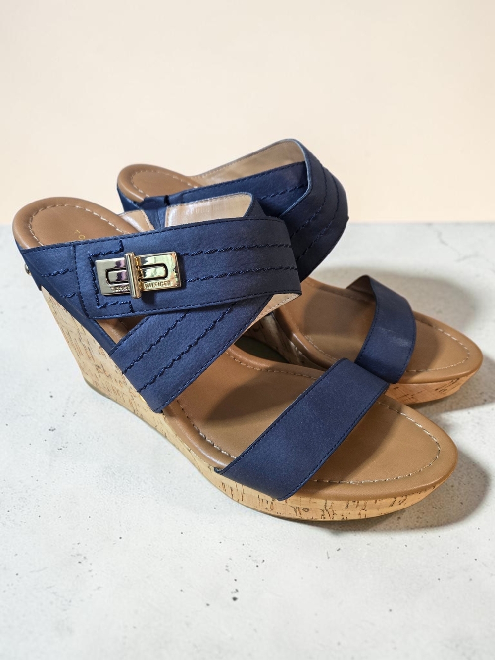Tommy Hilfiger Mili 2 Cork Wedge Sandals
